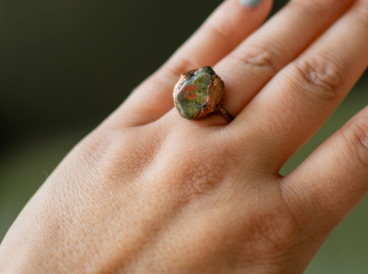 Dragon Bloodstone Ring-size 7