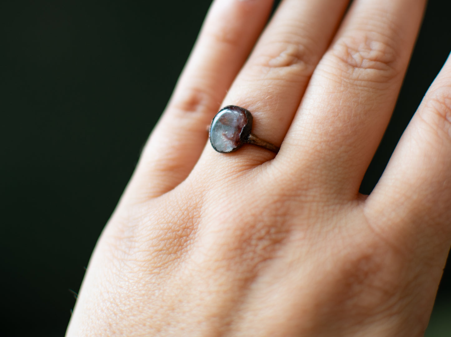 Fire Quartz Ring- Size 7