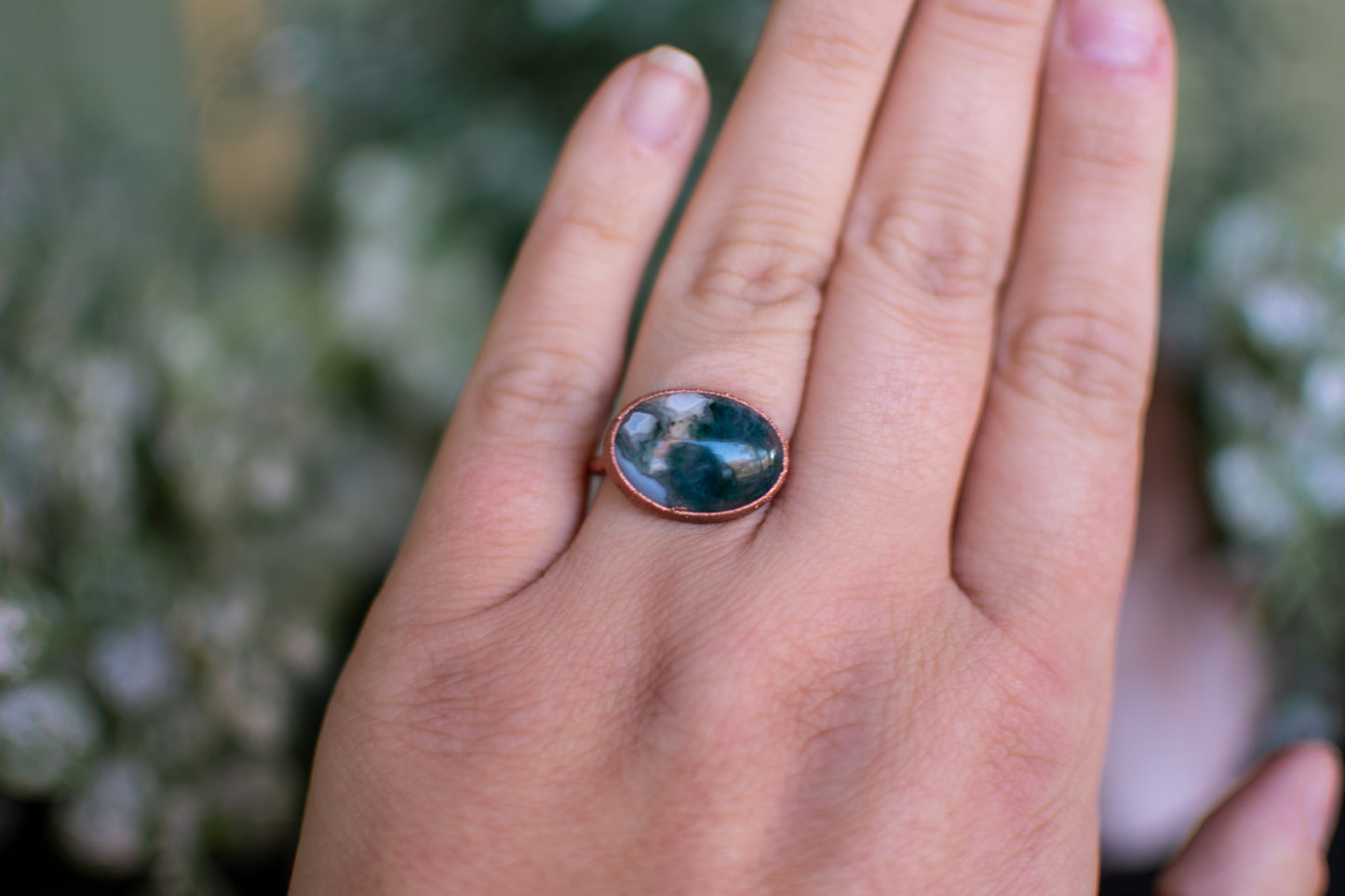 Moss Agate- Size 7