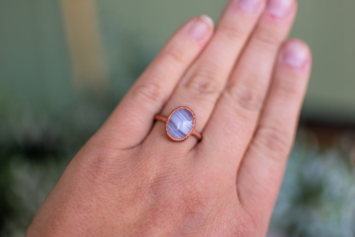 Blue Lace Agate- Size 8