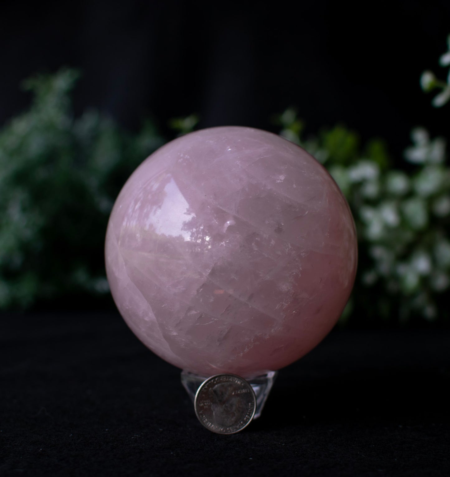 Large Rose Quartz Sphere