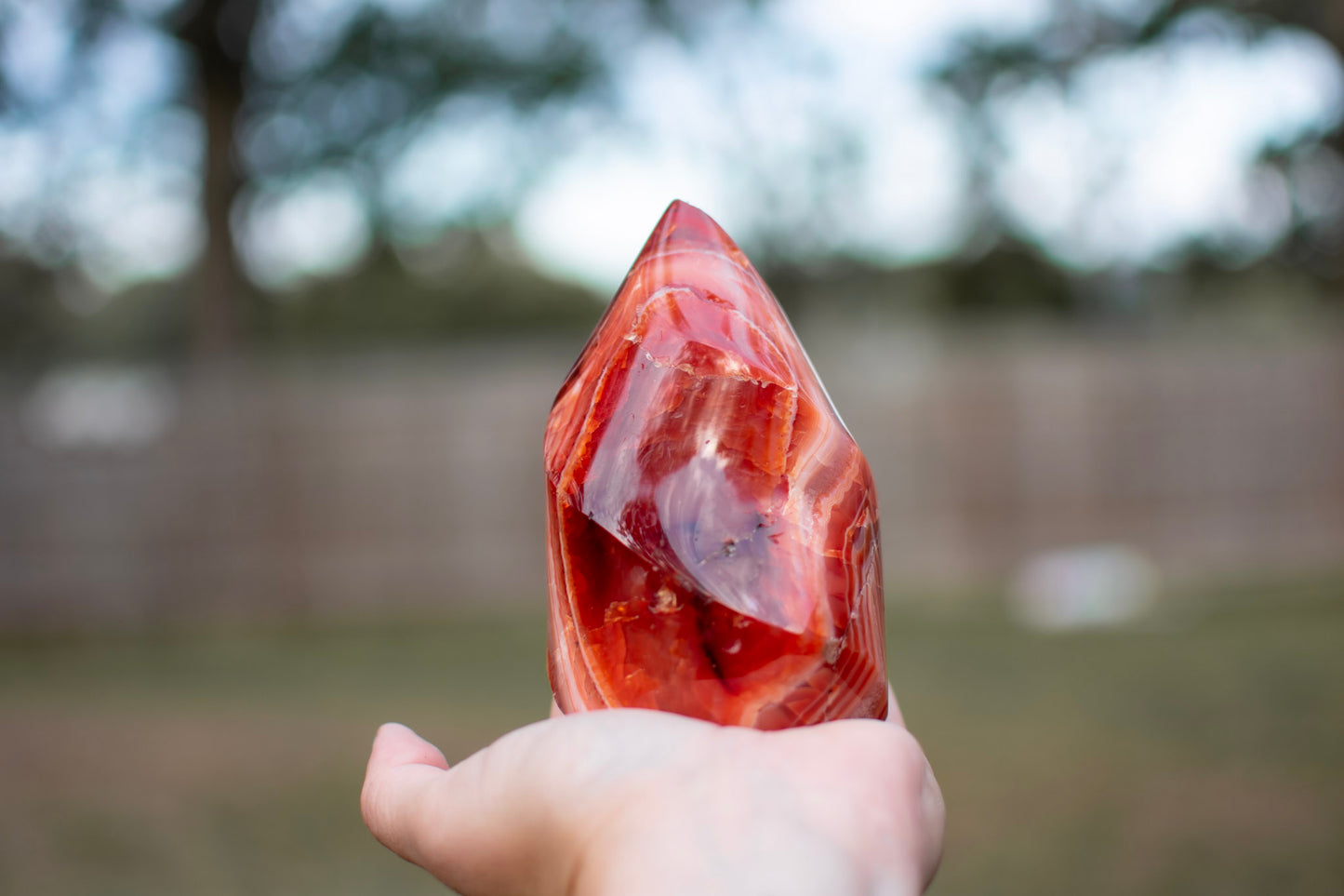 Large Carnelian Flame