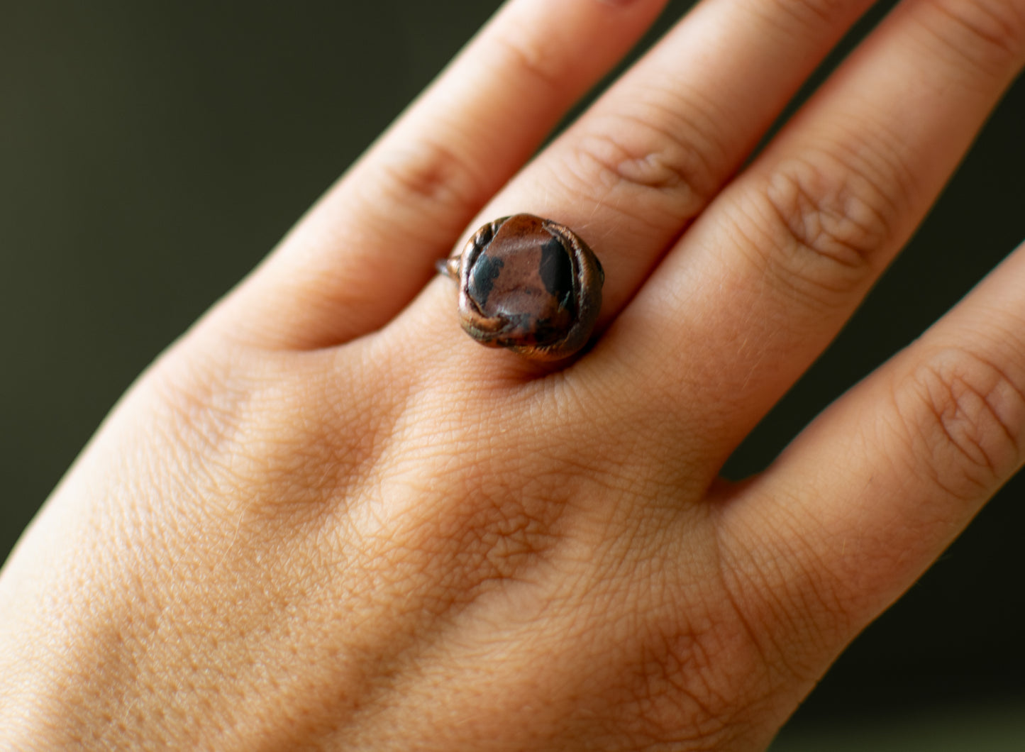 Mahogany Jasper Ring – Size 5.5