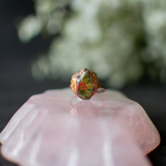 Dragon Bloodstone Ring-size 7