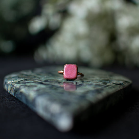 Rhodonite Ring- Size 4