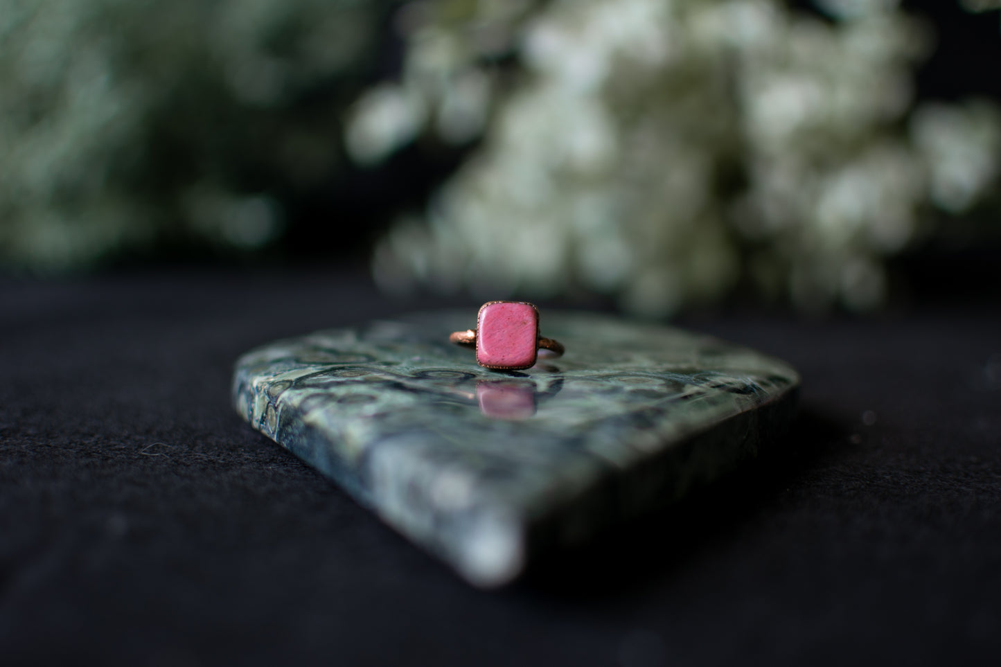 Rhodonite Ring- Size 4