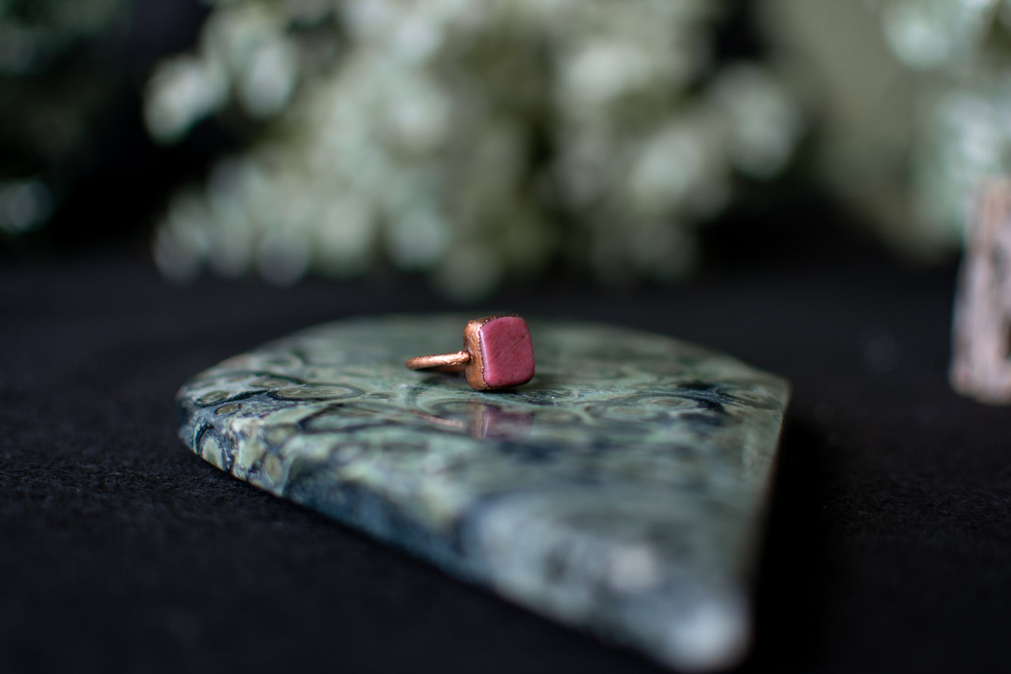 Rhodonite Ring- Size 4