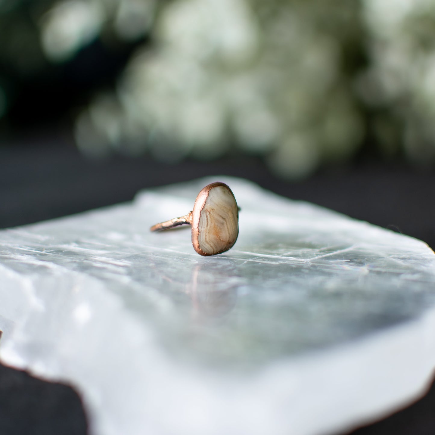 Agate Ring size 7