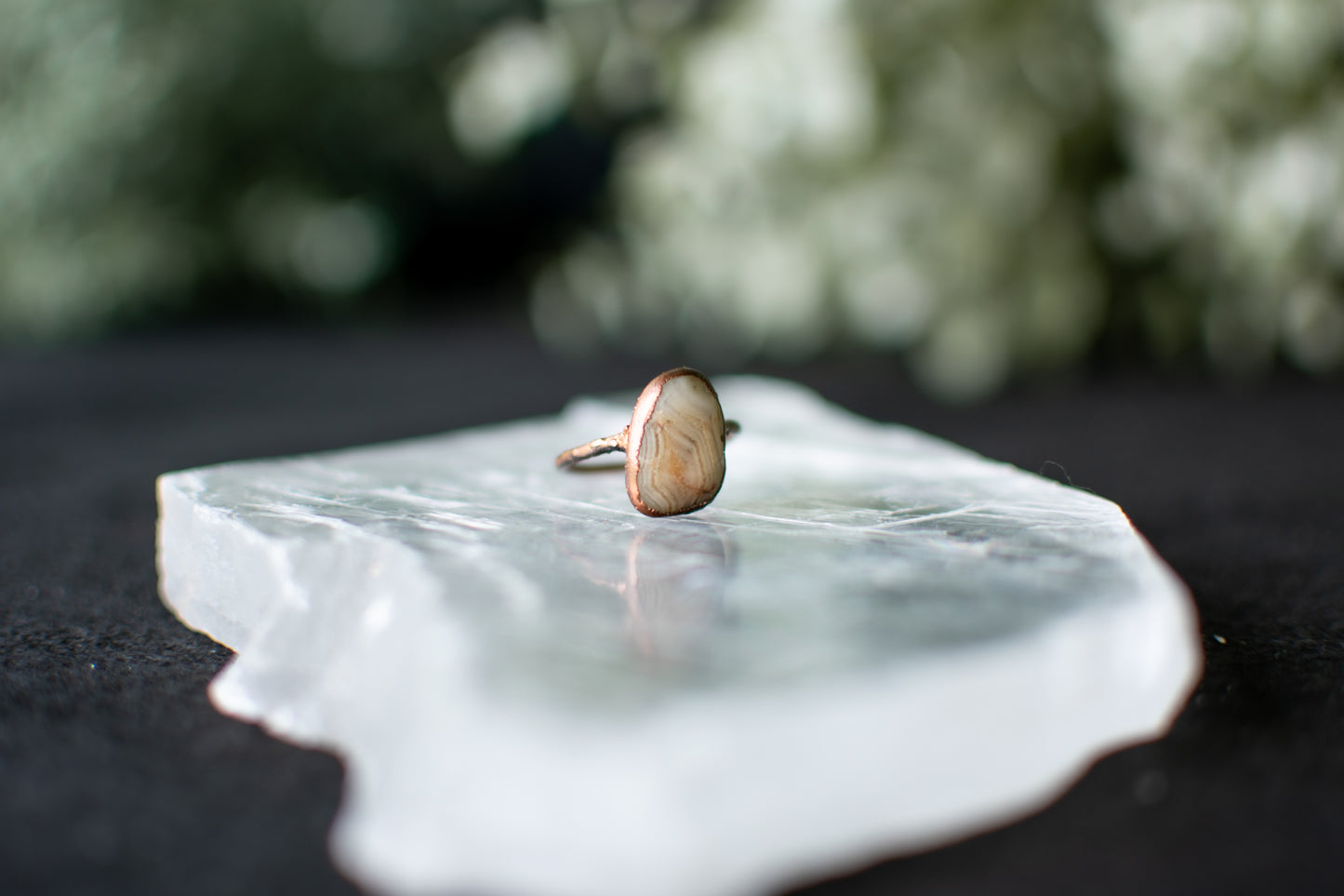 Agate Ring size 7