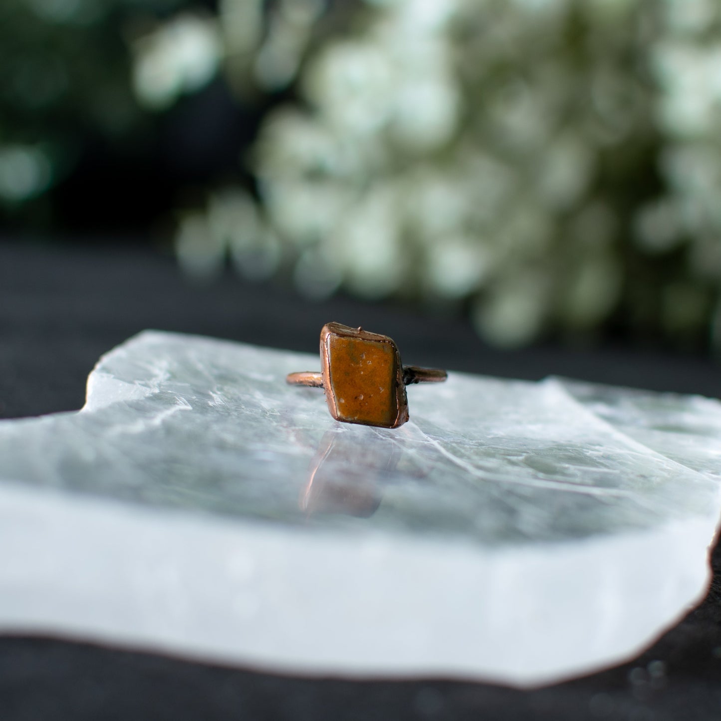 Brown Jasper Ring- size 8