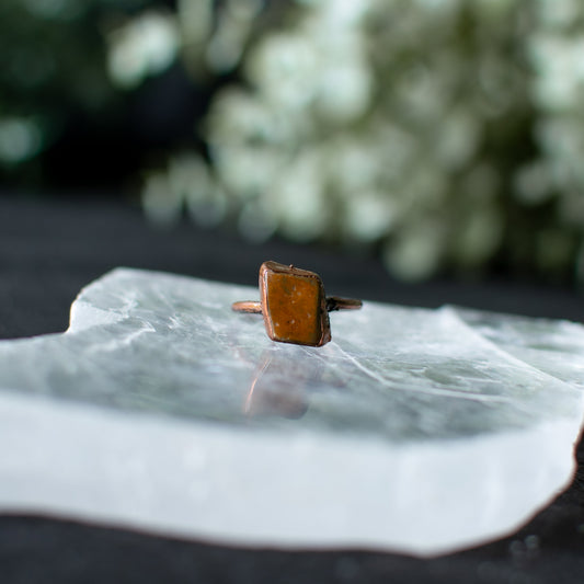 Brown Jasper Ring- size 8
