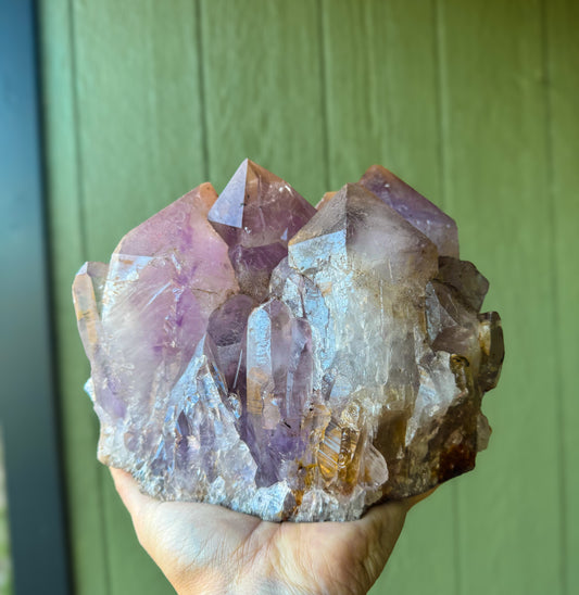 9.14 lb Hematoid Amethyst Cluster