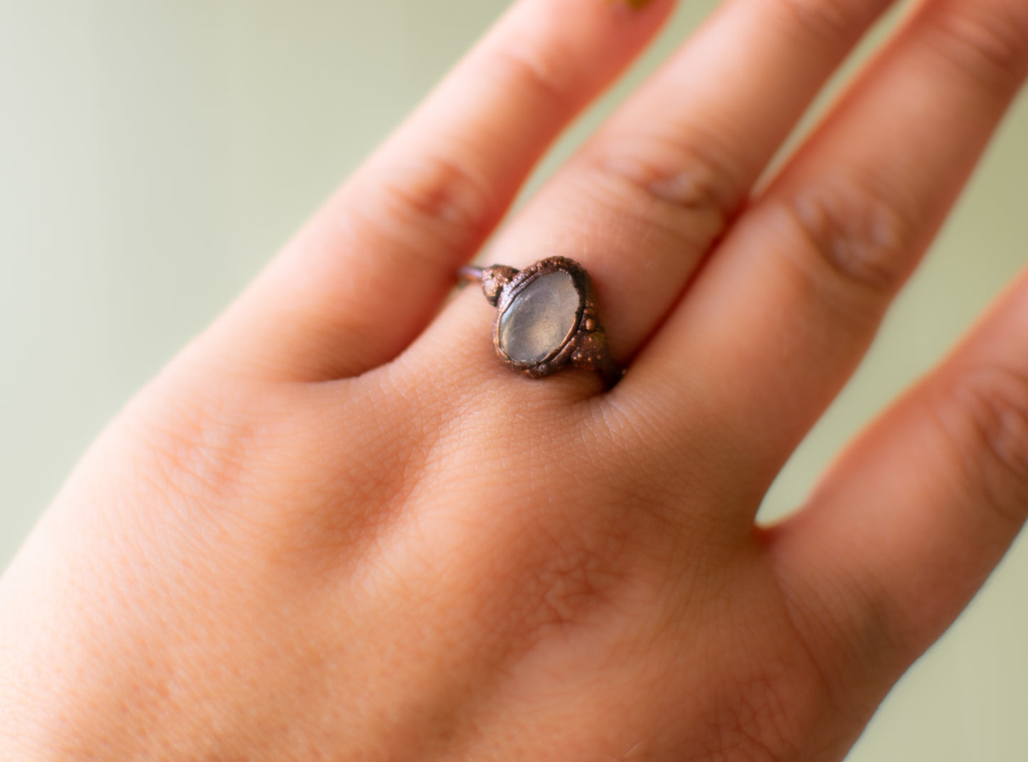 Labradorite Oval Ring
