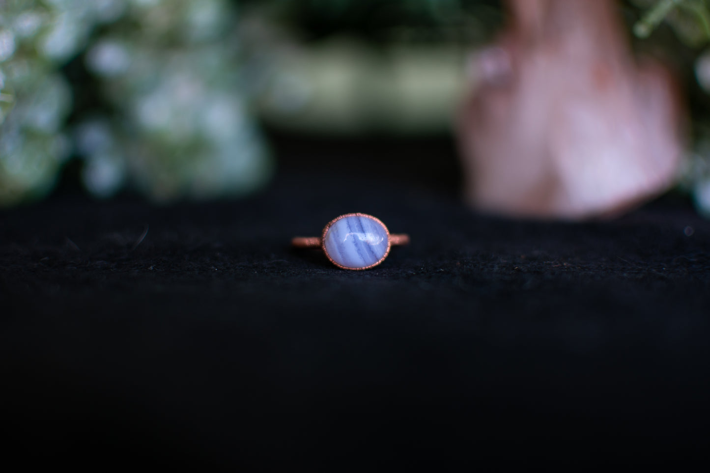 Blue Lace Agate- Size 7.5