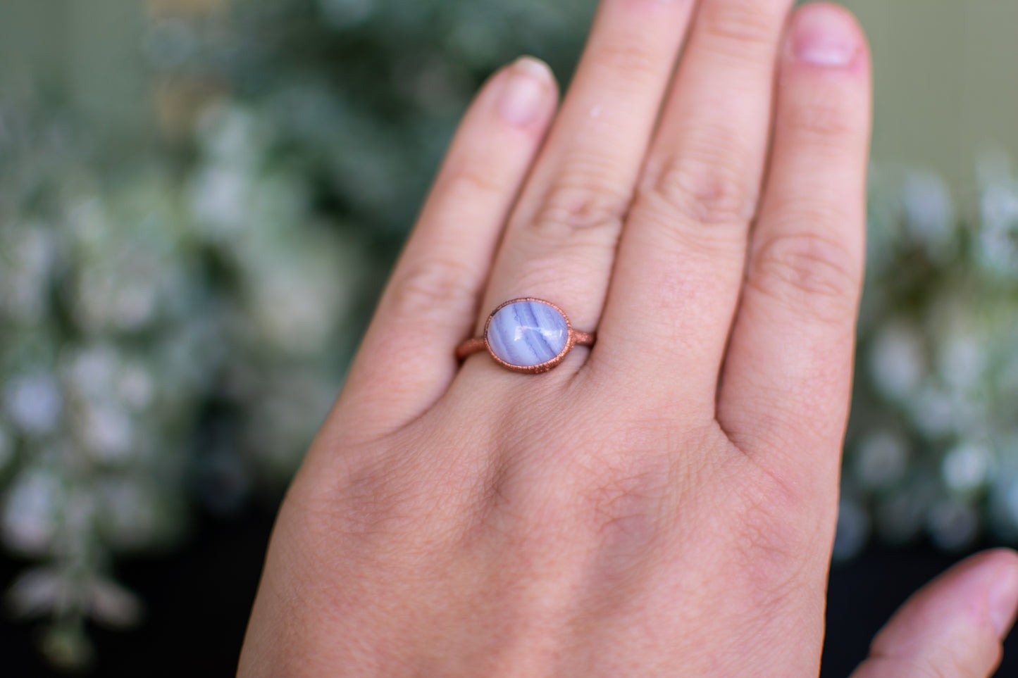 Blue Lace Agate- Size 7.5