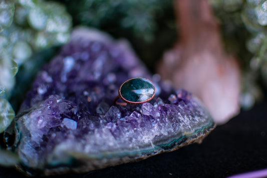 Moss Agate- Size 7