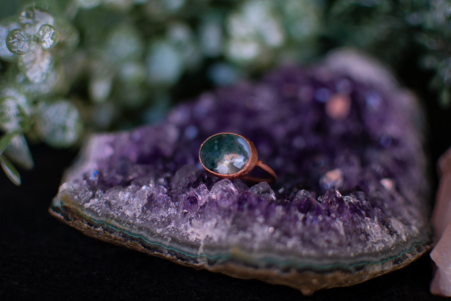 Moss Agate- Size 7