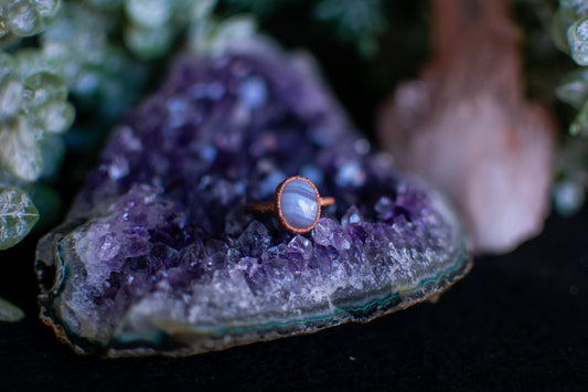 Blue Lace Agate- Size 8