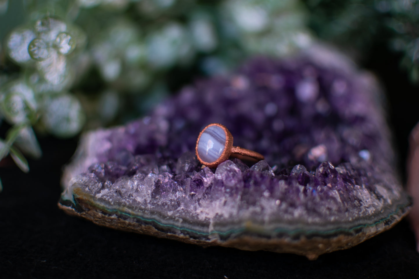 Blue Lace Agate- Size 8
