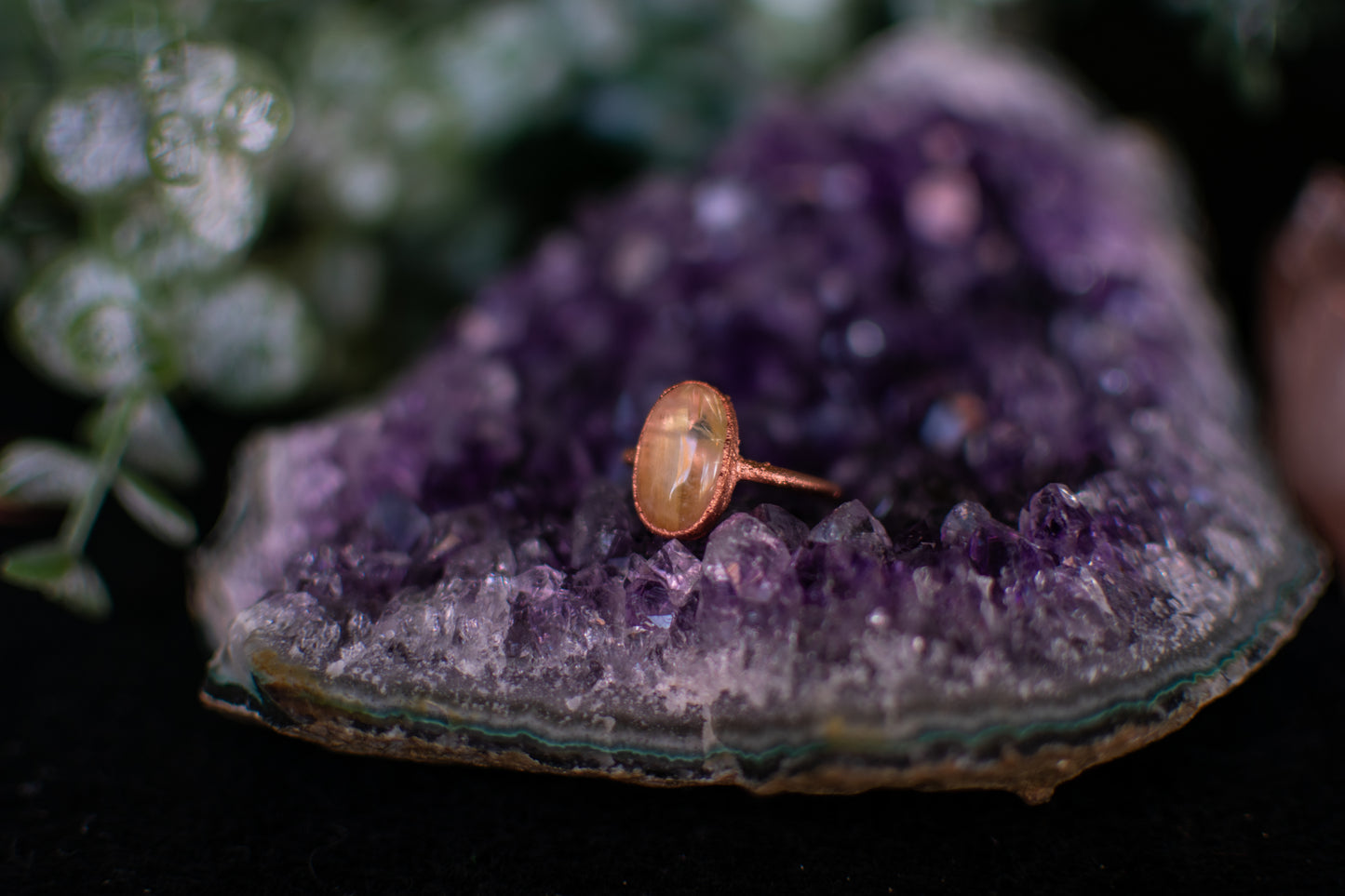 Golden Rutile Quartz- Size 8