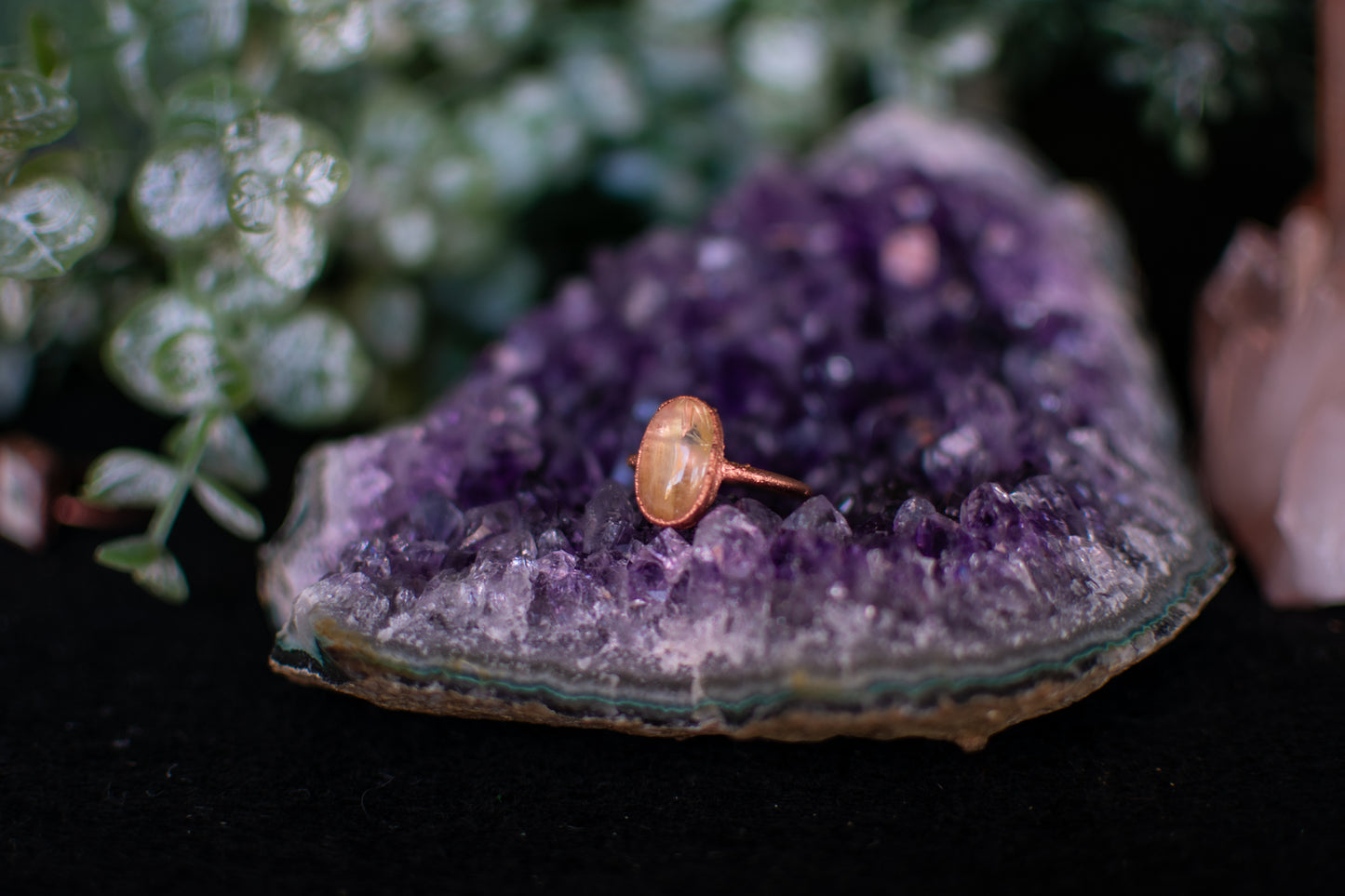 Golden Rutile Quartz- Size 8