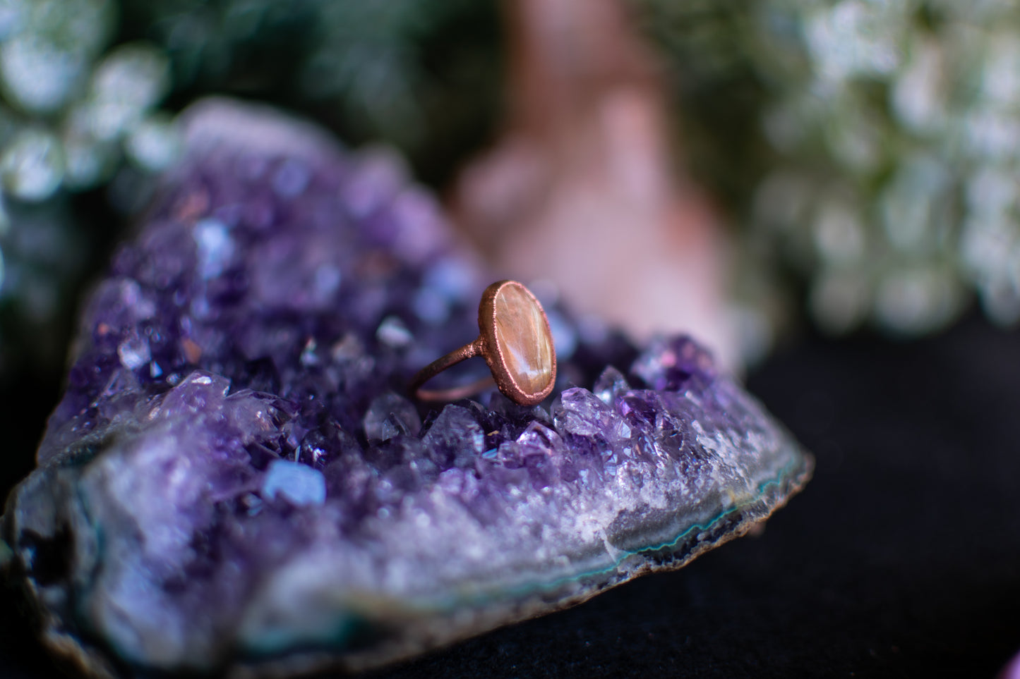Golden Rutile Quartz- Size 6.5