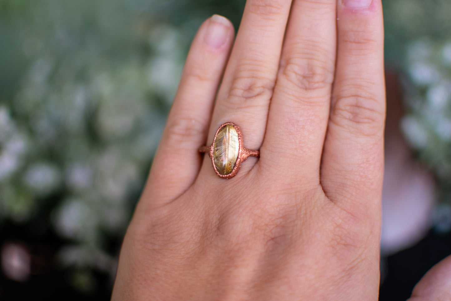 Golden Rutile Quartz- Size 7.5